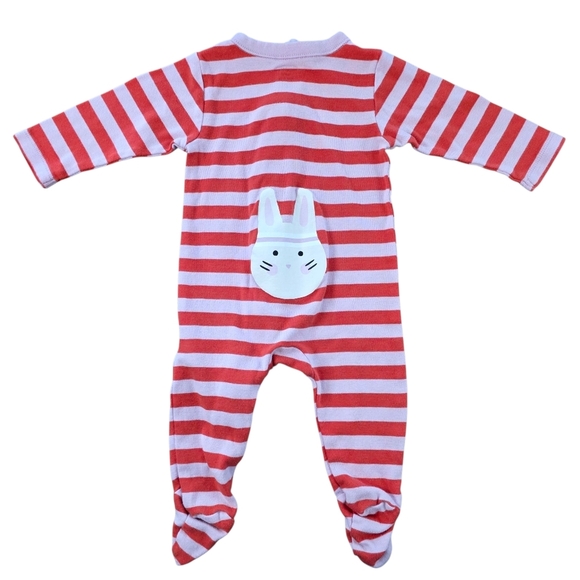 ✨Bundle of 3 Baby Girl Cotton Zip Footed Sleepers | Size 3–6 Months✨ - Picture 12 of 15